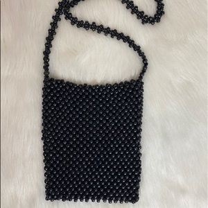 Handmade Beaded Purse Black